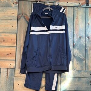 Nike Dark Blue Tracksuit with White Accents VINTAGE